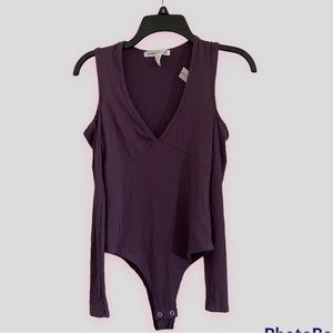 Shoulder-cutout Bodysuit